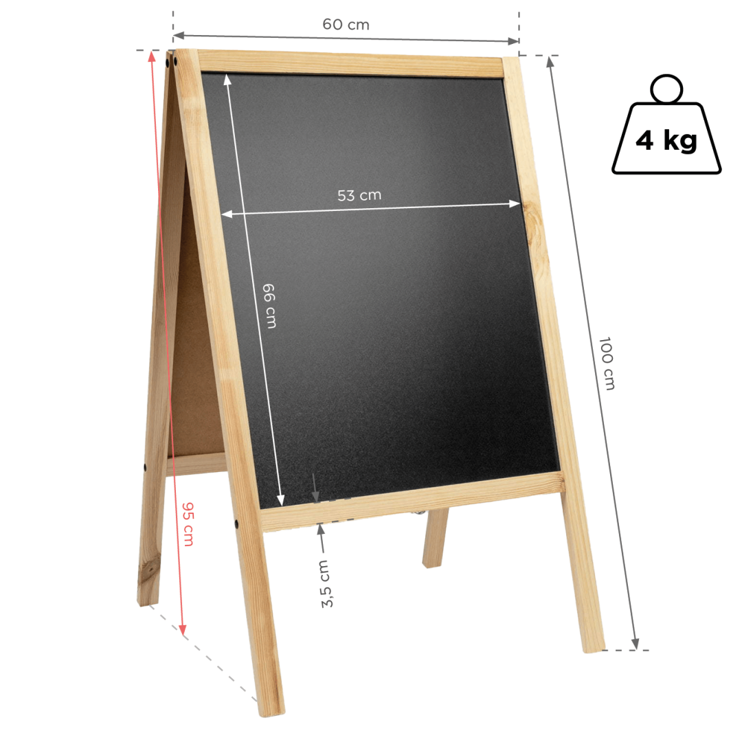Dvipusis kreidinis stovas M 12-W (600*1000 mm)
