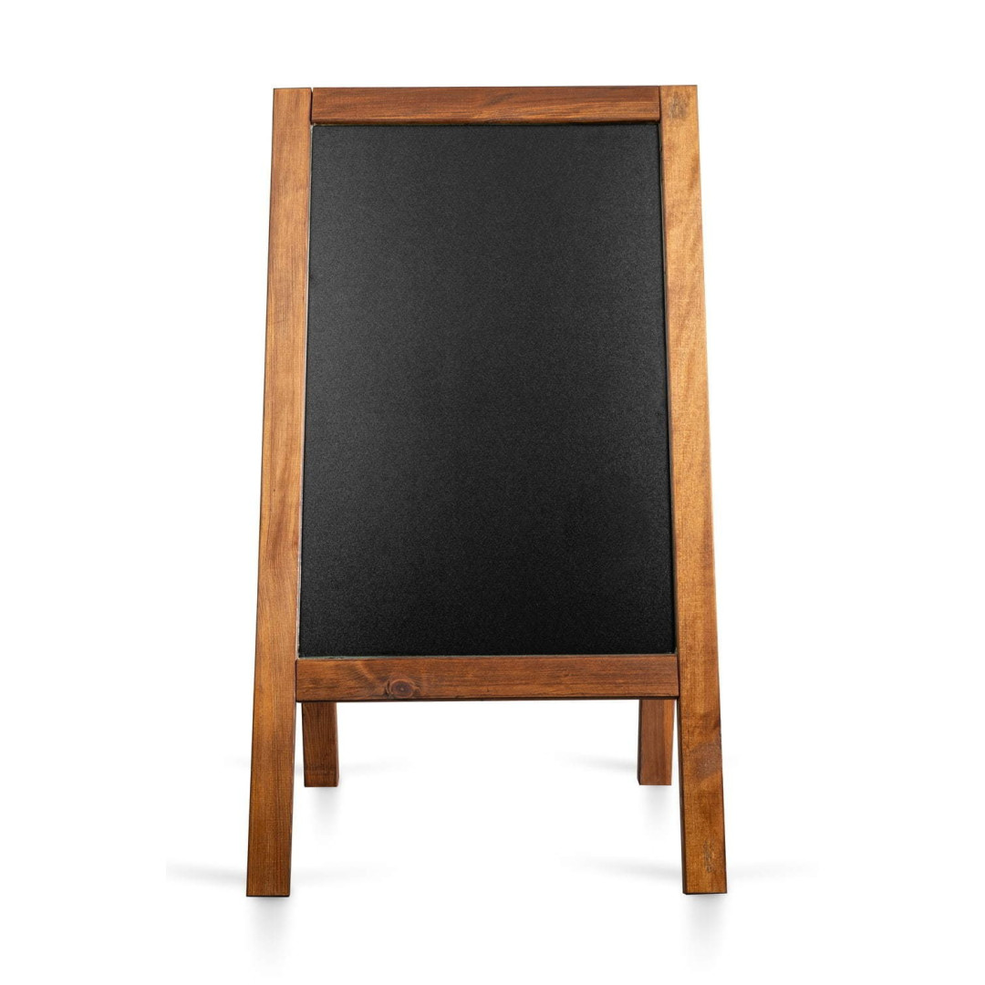 Medinis, atsparus vandeniui reklaminis lauko stovas PRO (650*1180 mm)