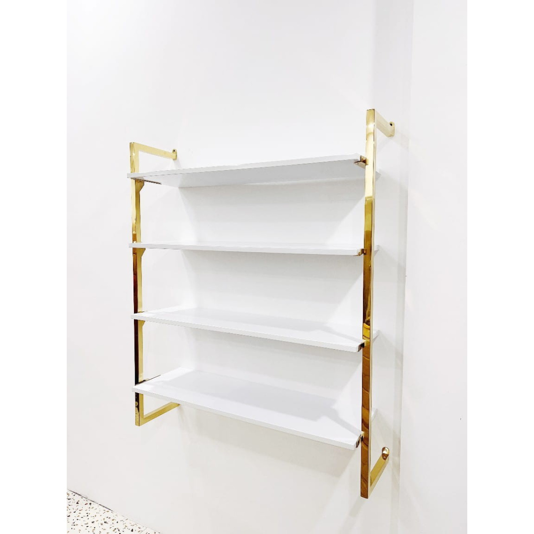 Priesienės lentynos aukso spalvos PL.GOLD.6 H1350 mm