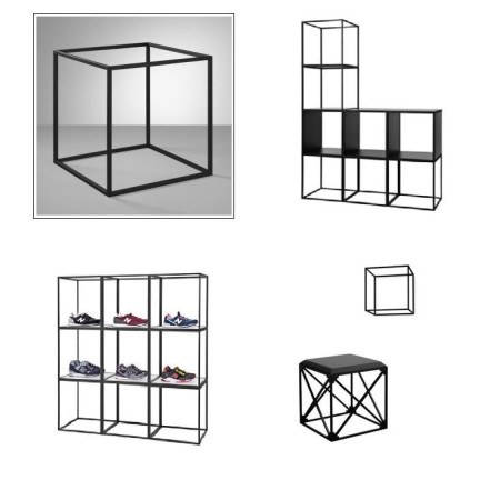 GRID kubas juodas