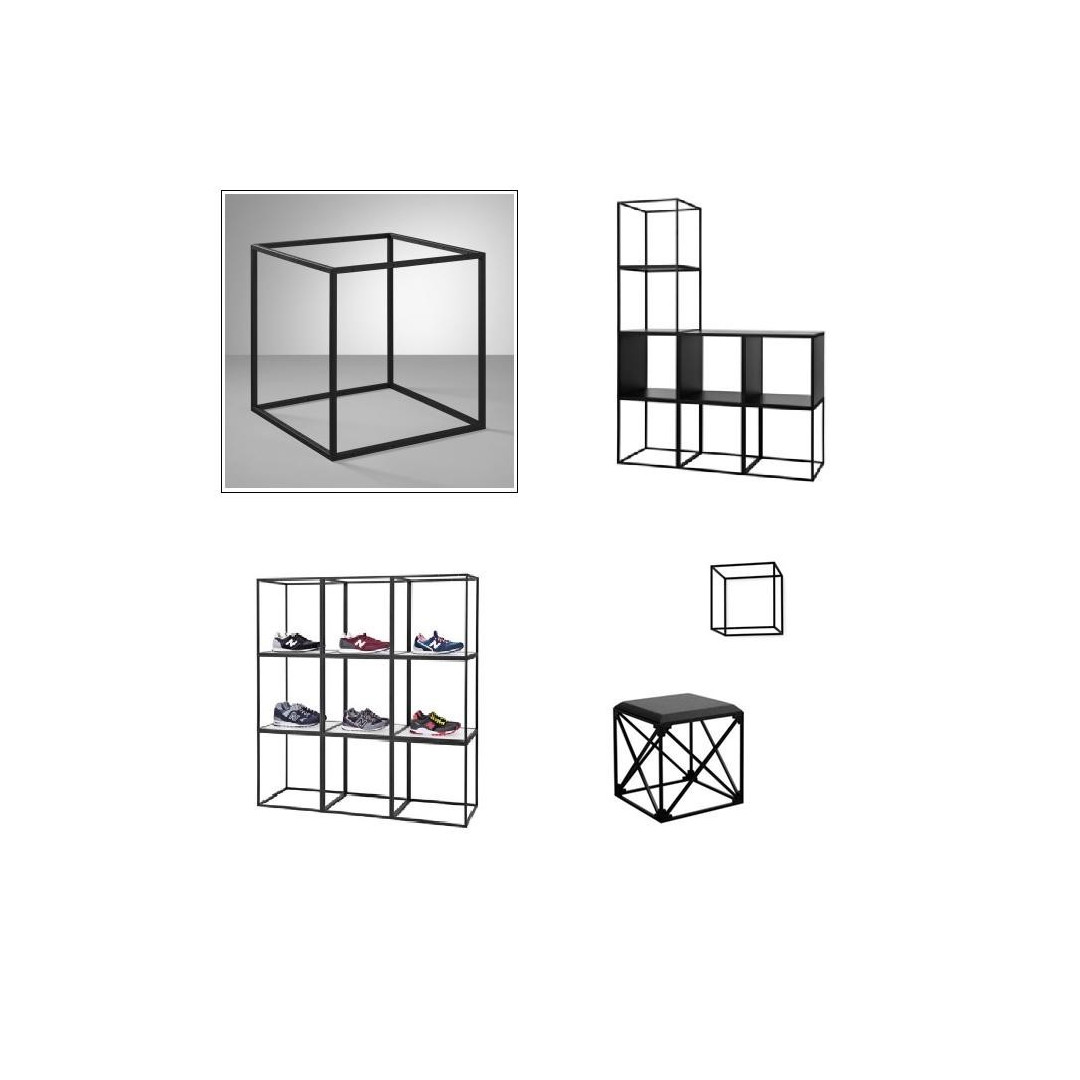 GRID kubas juodas